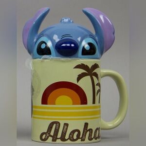 NEW Disney Lilo & Stitch Aloha Mug With Lid